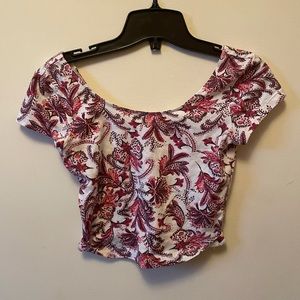 Floral crop top